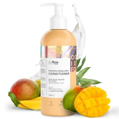 Imagen de Acondicionador So!Flow Nutre y Suaviza Formulado con Proteínas Hidrolizadas Aloe Vera Perfecto para Cabello de Porosidad Media Propenso al Frizz Tu Ruta hacia un más Sedoso