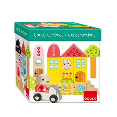 Imagen de Goula Pack 40 piezas de arquitectura conejito, Juego construcciones para niños a partir 1 año