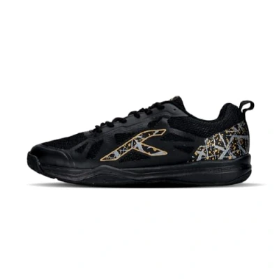 Imagen de HUNDRED Blade Non Marking, Zapatos de bádminton Hombre, Black/Gold, 45 EU