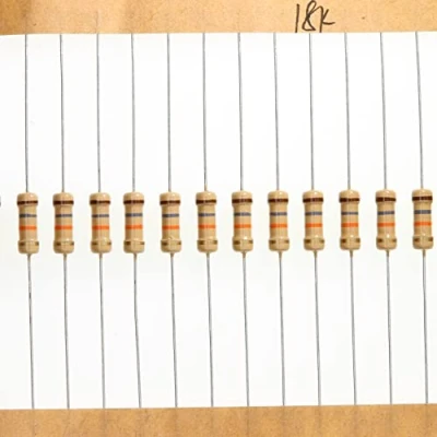 Imagen de HUABAN 100 Piezas 0.5 Watts 1/2W 18K Ohm 5% Resistencia de película carbono
