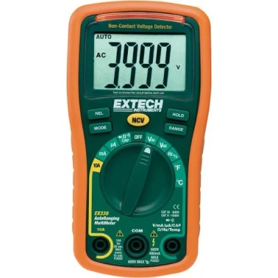 Imagen de Extech EX330 Mini multímetro con autorango termómetro integrado sonda remota tipo K