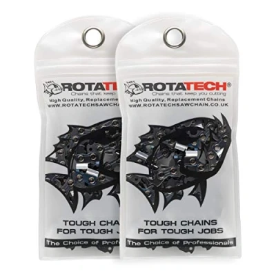 Imagen de 2 (dos) Cadena para motosierra Rotatech, auténtica Timberpro 62 cc 20 pulgadas.