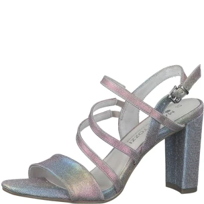 Imagen de MARCO TOZZI 2 88304 20, Sandalia con talón para Mujer, Multicolor (Rainbow Met.), 37 EU