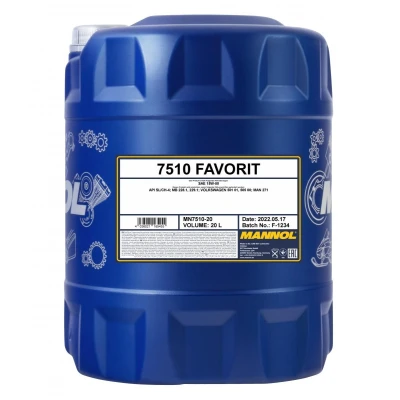 Imagen de Mannol Favorit 15W 50 20L Aceite de motor MN7510 20 VOLKSWAGEN: Transporter 3 Bus, 5 Golf 4, MERCEDES BENZ: SL Cabrio