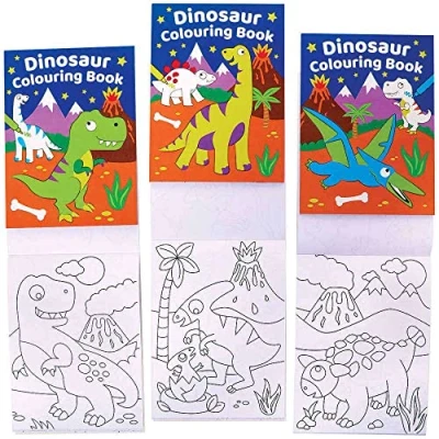Imagen de Baker Ross FC991 Mini Libro de Dinosaurios para Colorear Juego 12, Actividades Niños