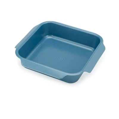 Imagen de Joseph Nest Bandeja de Horno en Acero al carbono, revestimiento Antiadherente para Hornear, Asar, Cocinar, con 4 asas inclinadas, 30cm x 6.4cm, Azul