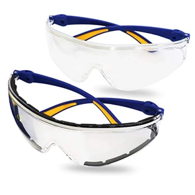 Imagen de S&amp;R Gafas protectoras de segurida Trabajo. Lentes policarbonato transparente. anti rayas y UV 2 piezas