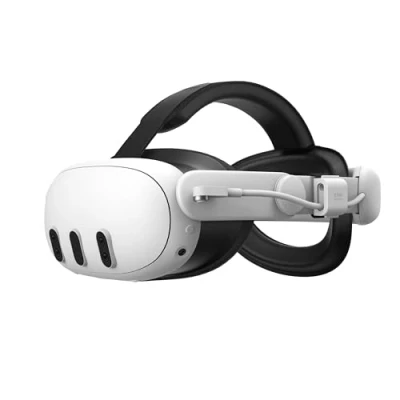 Imagen de KIWI design SPC Correa Elite con Batería Compatible Meta Quest 3S/3 Accesorios, Diseño de Carga un Solo Punto