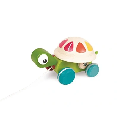 Imagen de Janod J08236 Wooden Pull Along Animal, Turtle