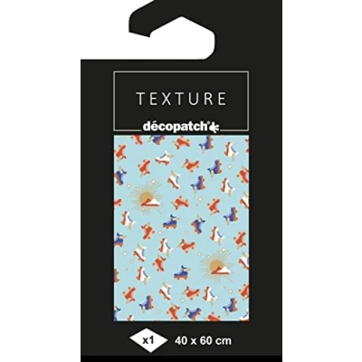 Imagen de Decopatch TD866C Estuche 1 hoja de papel impreso Efecto foil Hot metalizado Personalizar Modernizar Bricolaje y aficiones creativas 60x40 cm