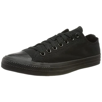Imagen de Converse Chuck Taylor All Star Low Black Canvas Trainers UK 6