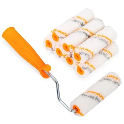 Imagen de Belle Vous (9 Piezas) Set Rodillo Pintura Pared Marco de con 8 Repuestos Microfibra Rodillos para Pintar Paredes, Techos y Superficies Planas Renovar