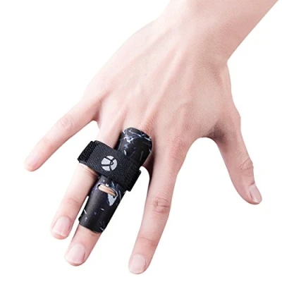 Imagen de Kuangmi Protector para dedos y lesiones durante el deporte, 1 unidad (negro, S/M)