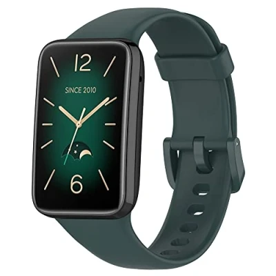 Imagen de Wandeful Correa para Xiaomi Mi Band 7 Pro Pulsera, Coloridos Reloj Silicona Reemplazar Banda Pulsera (Verde Oscuro)