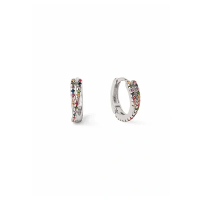 Imagen de Singularu Cross Colors HOOP Pendientes, Mujer, Talla: One Size, Silver