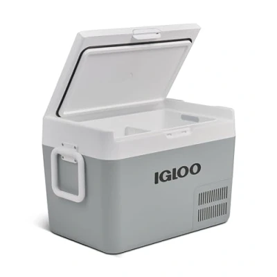 Imagen de IGLOO ICF32 nevera con compresor 32 litros, 12/24 V y 230 V, mini refrigerador 18 C a 20 para coche, camión, barco, caravana toma de corriente.