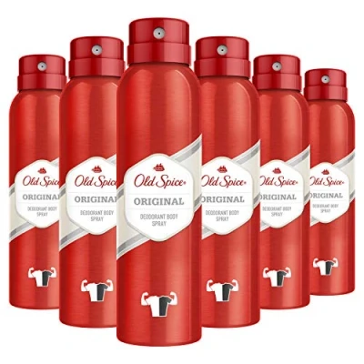 Imagen de Old Spice Desodorante en aerosol corporal original, 150 ml, paquete de 6