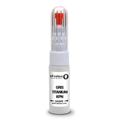 Imagen de SD COLORS GRIS TITANIUM KPN compatible con RENAULT Nuevo Kit de reparación bolígrafo pintura retoque 20 ML SCRATCH CHIP CEPILLO CODE COLOR