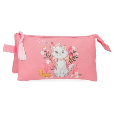 Imagen de Joumma Disney Marie Los aristogatos Estuche Triple Rosa 22x12x5 cms Poliéster 1,32L
