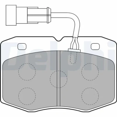 Imagen de DELPHI LP1776 Juego de pastillas freno con contacto avisador desgaste sin chapa antichirridos accesorios IVECO: DAILY 2 Kasten/Kombi