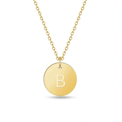 Imagen de GD GOOD.designs Collares para mujer con colgante iniciale B Oro I Collar letra Longitud 40+5 cm Cadena chapada en 18k