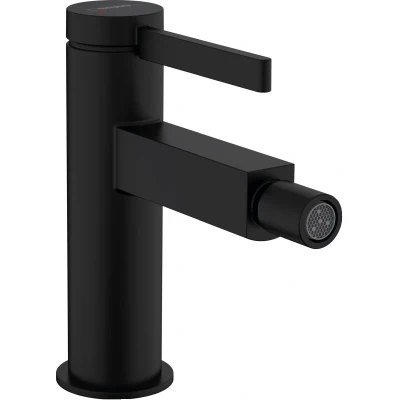 Imagen de hansgrohe Finoris Mezclador monomando de bidé con vaciador Push Open, negro mate, 76200670