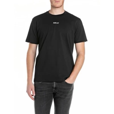 Imagen de Replay M3098 Camiseta, 098 Negro, S Hombres