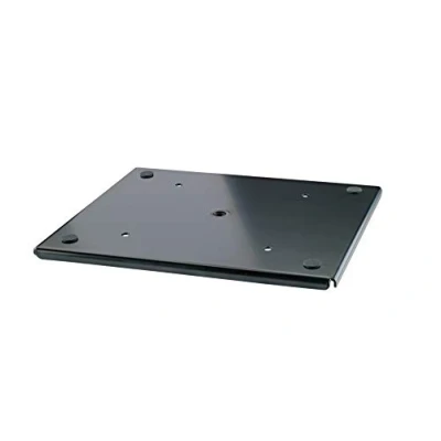 Imagen de K&amp;M 26749 Placa de monitor M negro, acero soporte universal con almohadillas goma