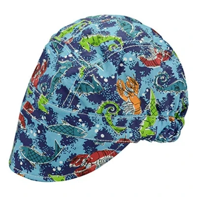 Imagen de RIVERWELD Tapa de soldadura Puro algodón Malla para soldadores Fósforo Casco American Eagle Color Equipo seguridad laboral Protección la cabeza