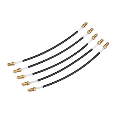 Imagen de 5Pcs Violin Tailgut Tailcord Gut Cord Nylon Antideslizante con conector de tornillo latón para violín 3/4 4/4