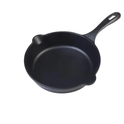 Imagen de VICTORIA Sartén Hierro Fundido Esmaltado Inducción 16,5cm, Apta para Fuego, Barbacoa, Horno, Vitrocerámica, Gas, Cast Iron Skillet, Libre de Tóxicos sin PTFE ni PFOA