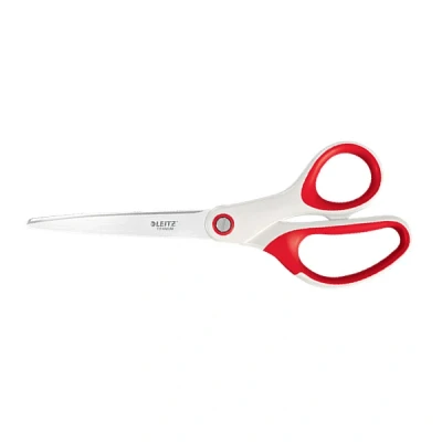 Imagen de Leitz WOW Tijeras de Titanio para Personas Diestras o Zurdas (Ambidiestras), Rojas Oficina, Mango Ergonómico, 8 x 1.7 20,5 cm, 53192026