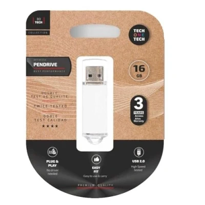 Imagen de TECH ONE Memoria USB 2.0 de 16 GB (pendrive)