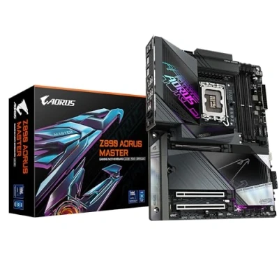 Imagen de GIGABYTE Placa Base Z890 AORUS Master Compatible con procesadores Intel Core Ultra (Serie 2), 18+1+2 Fases VRM, hasta 9500MHz DDR5 (OC), 2xPCIe 5.0 + 3xPCIe 4.0, Wi Fi 7, LAN 10GbE, Thunderbolt 4