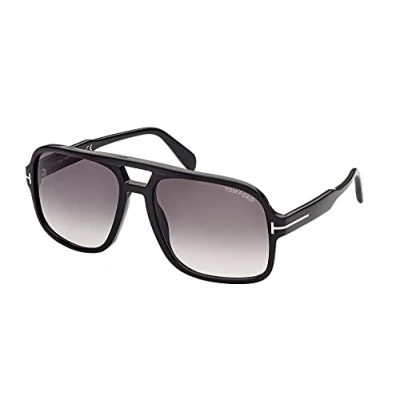 Imagen de TOM FORD Hombre FT0884 FALCONER 02 01B Gafas de sol Acetato Negro Gris Cuadrada Normal Sombreado