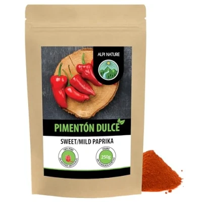 Imagen de pimentón dulce (250g), molido, en polvo envases con cierre, especia
