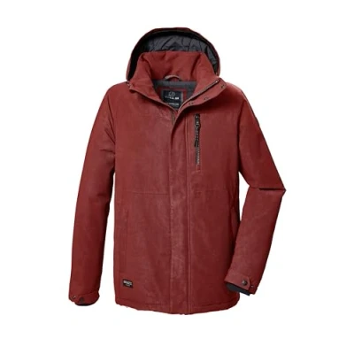 Imagen de G.I.G.A. DX Hombre Chaqueta funcional/outdoor impermeable con capucha cremallera GW 71 MN JCKT, dunkel feuerrot, XXL, 42213 000