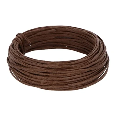 Imagen de INNSPIRO Alambre recubierto de papel color marron 3mm.x10m., maleable, para crear formas, manualidades y decoración