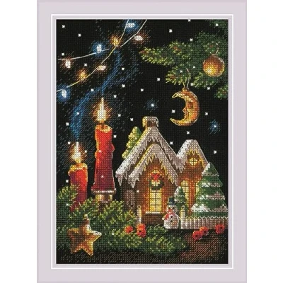 Imagen de RIOLIS Counted Cross Stitch Kit 6&quot;X8.25&quot; Gingerbread Tale