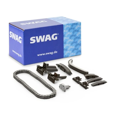 Imagen de SWAG 99 13 0313 Juego de cadena distribución Dúplex, con grillete unión MERCEDES BENZ: W124 Berlina, Clase E SL Cabrio