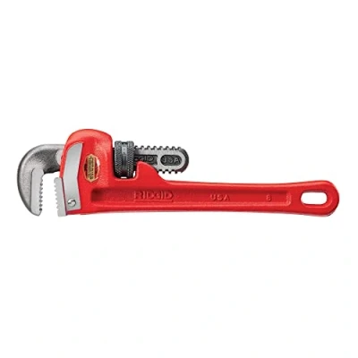Imagen de RIDGID 31005 Llave de tubo recta para servicio pesado 8 pulgadas, fontanería pulgadas
