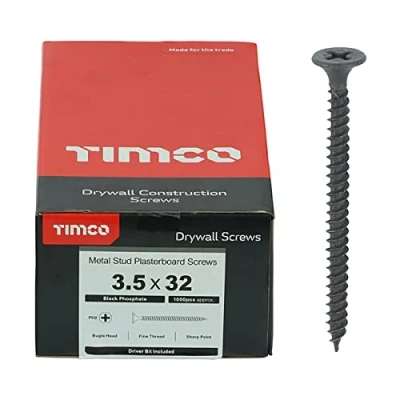 Imagen de TIMco 00032DRY Ph2 Drywall Tornillo Negro