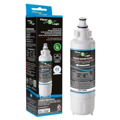 Imagen de 2x FilterLogic FFL 170P Filtro de agua para frigorífico compatible Panasonic CNRAH 257760 y CNRBH 125950