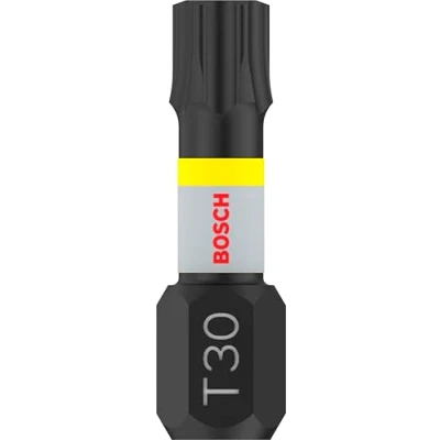 Imagen de Bosch Professional 2 puntas de atornillar Impact Control T30, 25 mm, vástago hexagonal, Pick and Click, accesorios taladro impacto