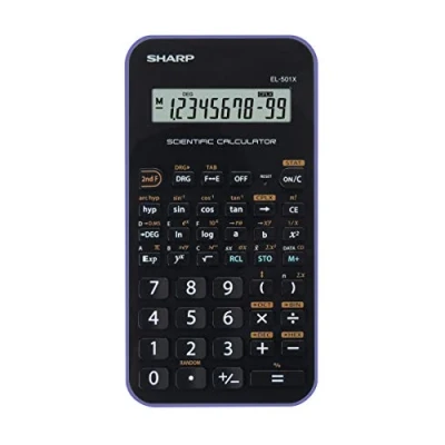 Imagen de Sharp EL 501 x Calculadora Escolar científica con Entrada D.A.L (Funciona Pilas), Color Morado y Negro