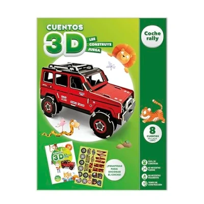 Imagen de Cuentos 3d Coche Rally. Tapa Dura Con Cierre Magnético