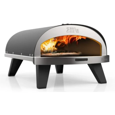 Imagen de ZiiPa pizza Oven Piana Gas model with Thermometer Anthracite for ø 30 cm pizzas Rotating stone