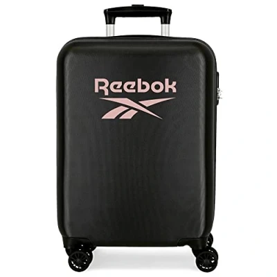 Imagen de Reebok Beverly Maleta de Cabina Negro 38x55x20 cms Rígida ABS Cierre combinación Lateral 34L 2 kgs 4 Ruedas Equipaje Mano