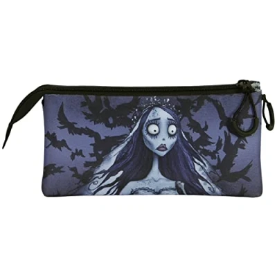 Imagen de Karactermania Corpse Bride Triple Large Estuche escolar para niños, Talla: One Size, Azul