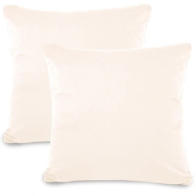 Imagen de aqua textil Classic Line 0011478 Juego de 2 Fundas Almohada (80 x 80 cm, con Cremallera), Color Blanco
